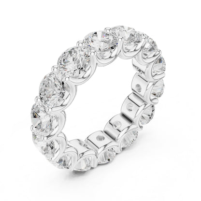 Round Lab Grown Diamond Pave Engagement Ring