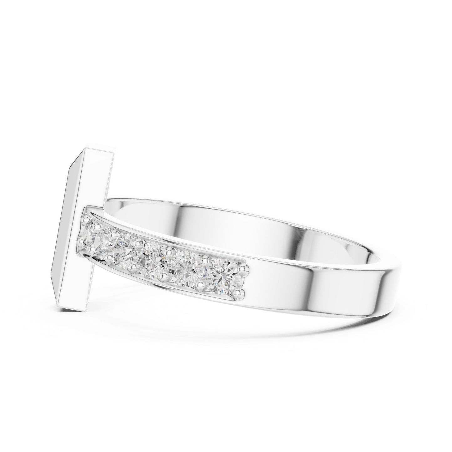 Men's Round Lab Grown Diamond Pave Ring