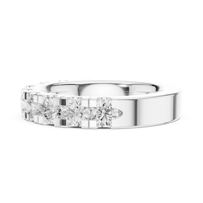 Round Lab Grown Diamond Pave Engagement Ring
