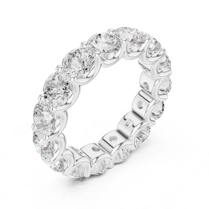 Round Lab Grown Diamond Pave Engagement Ring