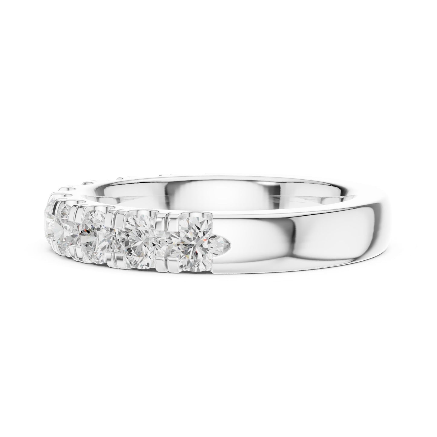 Round Lab Grown Diamond Pave Engagement Ring