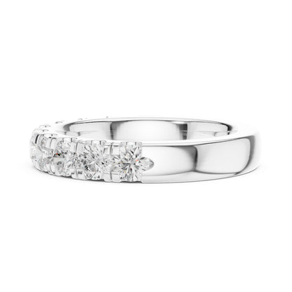 Round Lab Grown Diamond Pave Engagement Ring