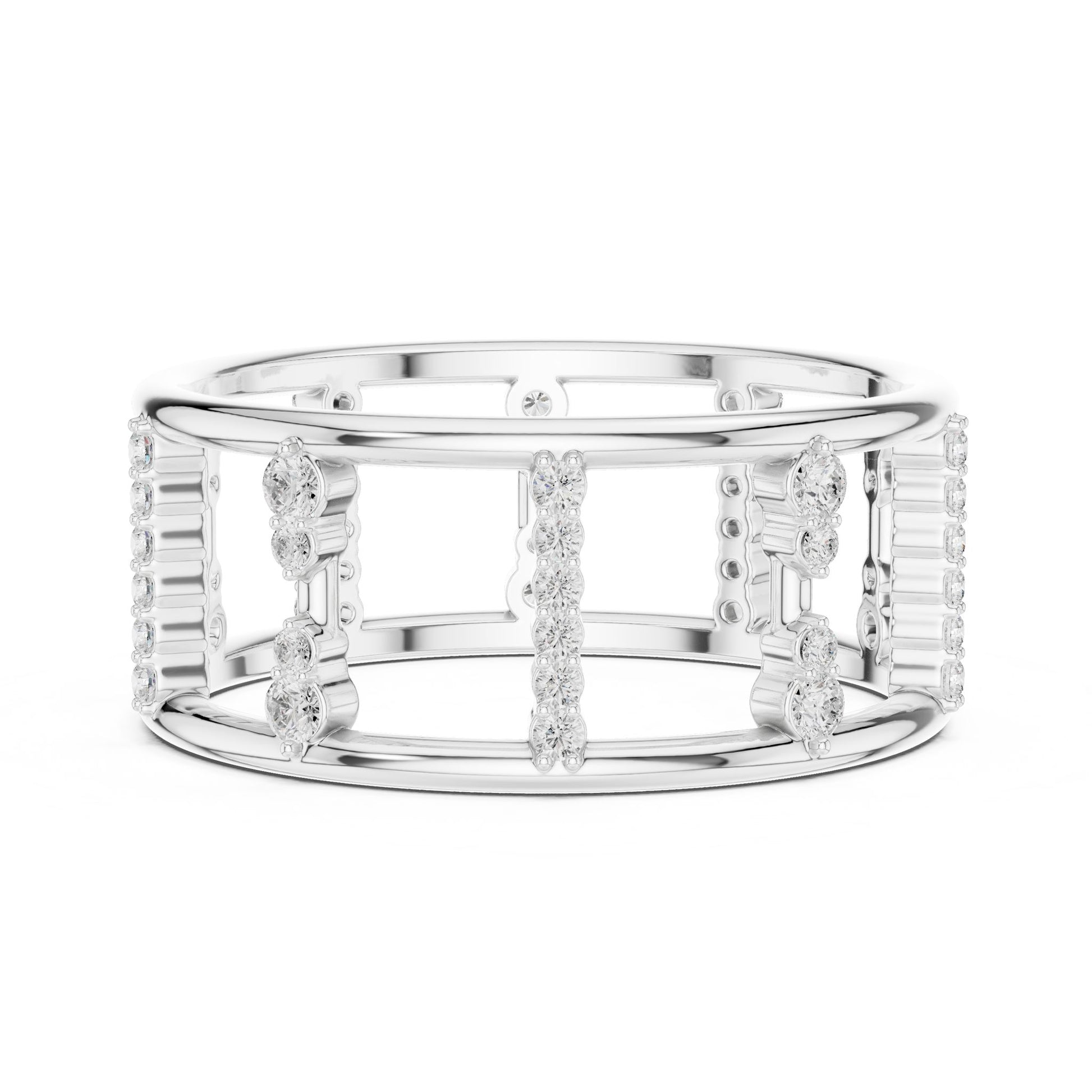 Women's Round Lab Grown Diamond Pave Ring