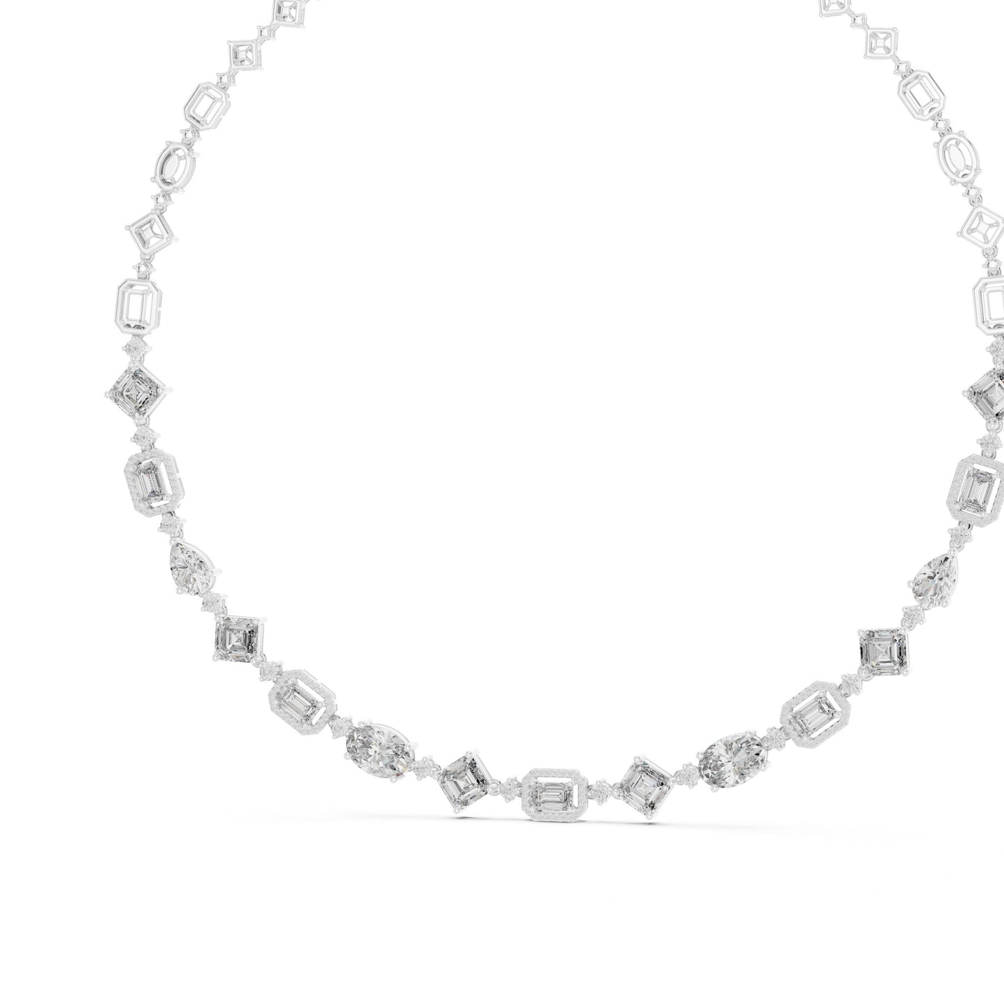 Round Lab Grown Diamond Pave Pendant