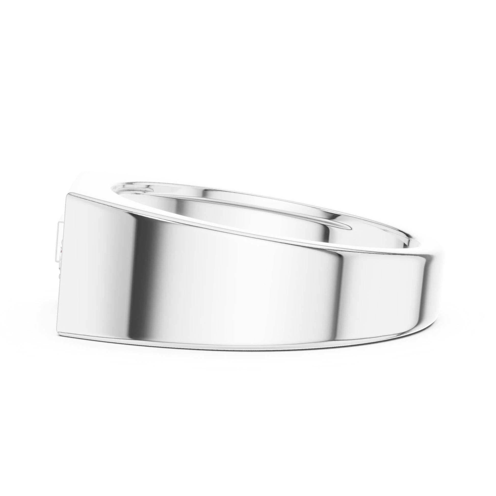 Men's Round Lab Grown Diamond Pave Ring