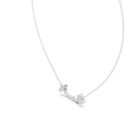 Round Lab Grown Diamond Pave Pendant