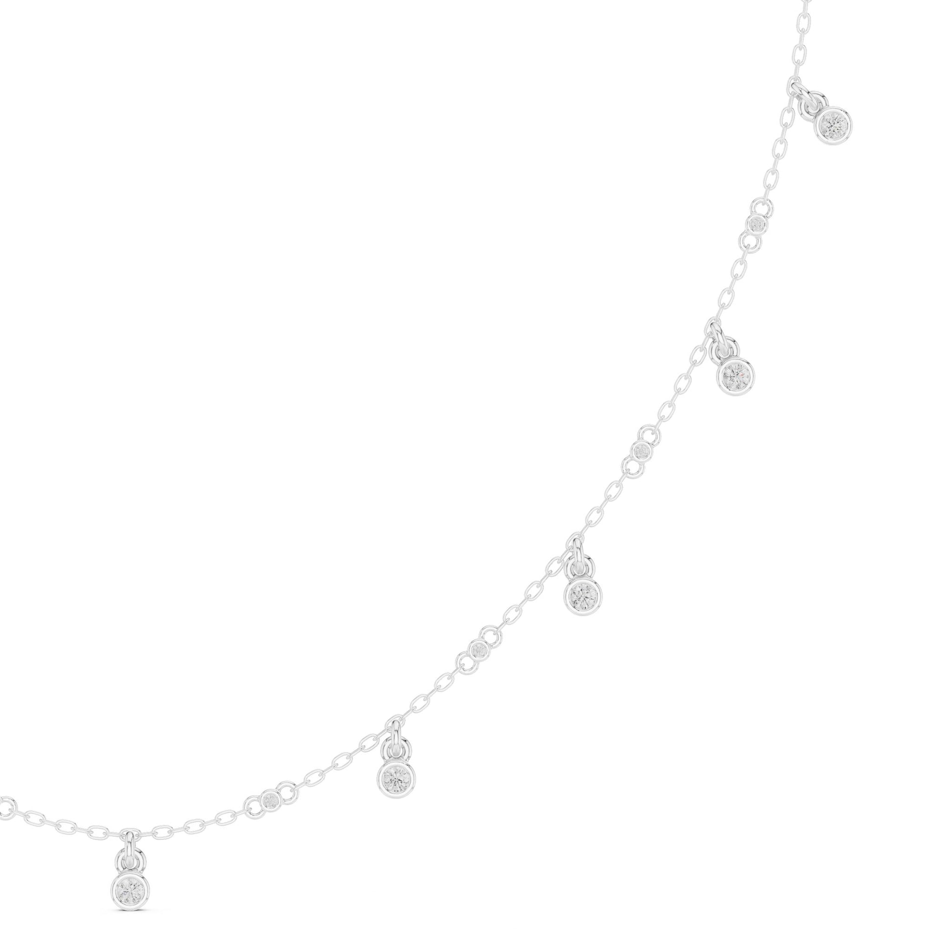 Round Lab Grown Diamond Pave Pendant