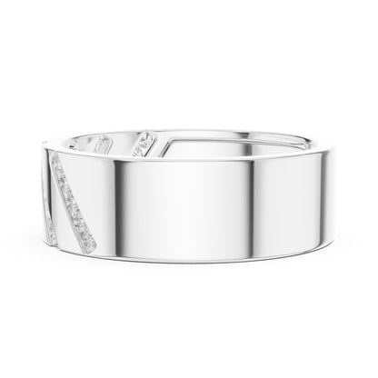 Men's Round Lab Grown Diamond Pave Ring