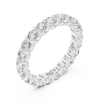 Round Lab Grown Diamond Pave Engagement Ring