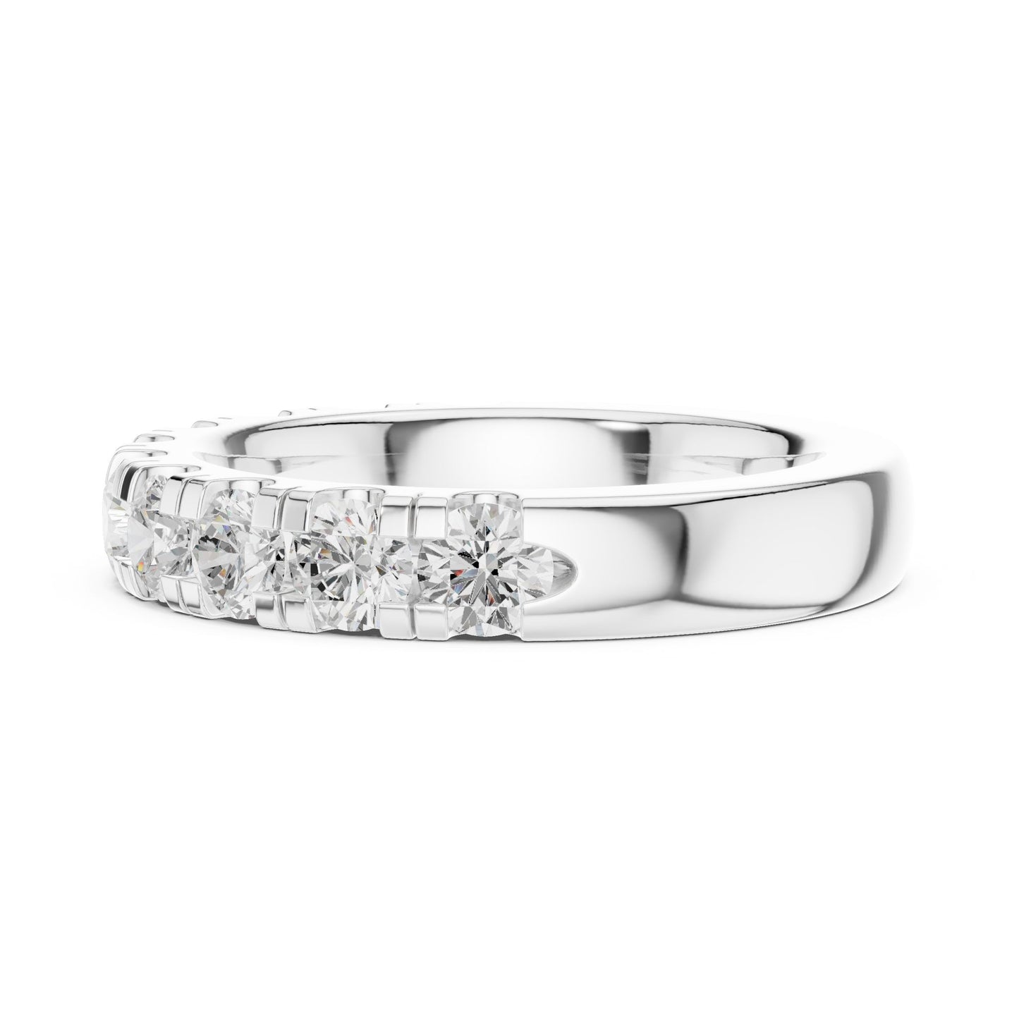 Round Lab Grown Diamond Pave Engagement Ring