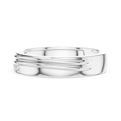 Men's Round Lab Grown Diamond Pave Ring