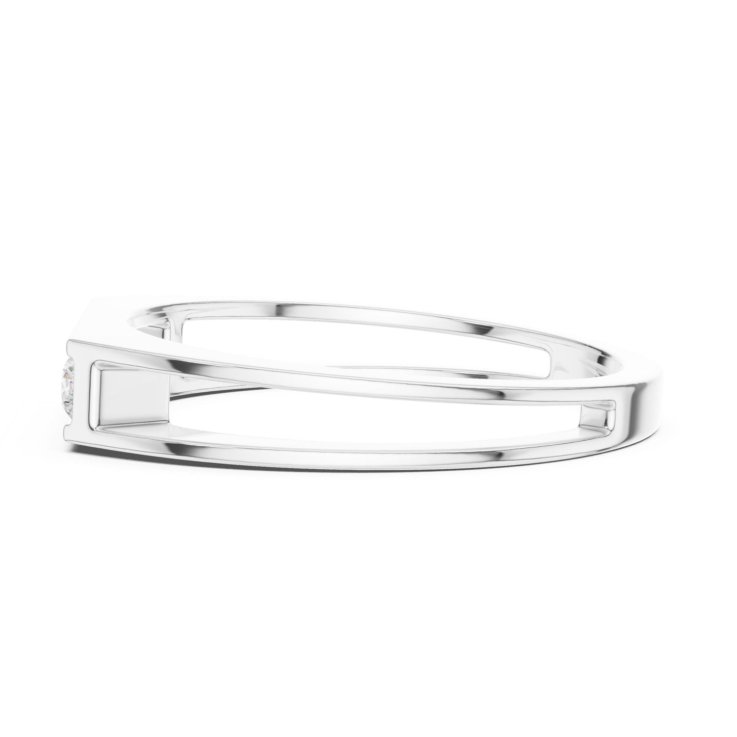 Men's Round Lab Grown Diamond Pave Ring