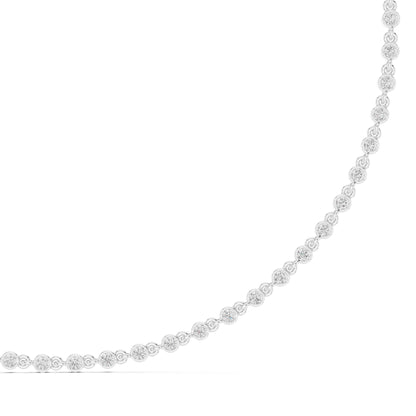 Round Lab Grown Diamond Pave Pendant