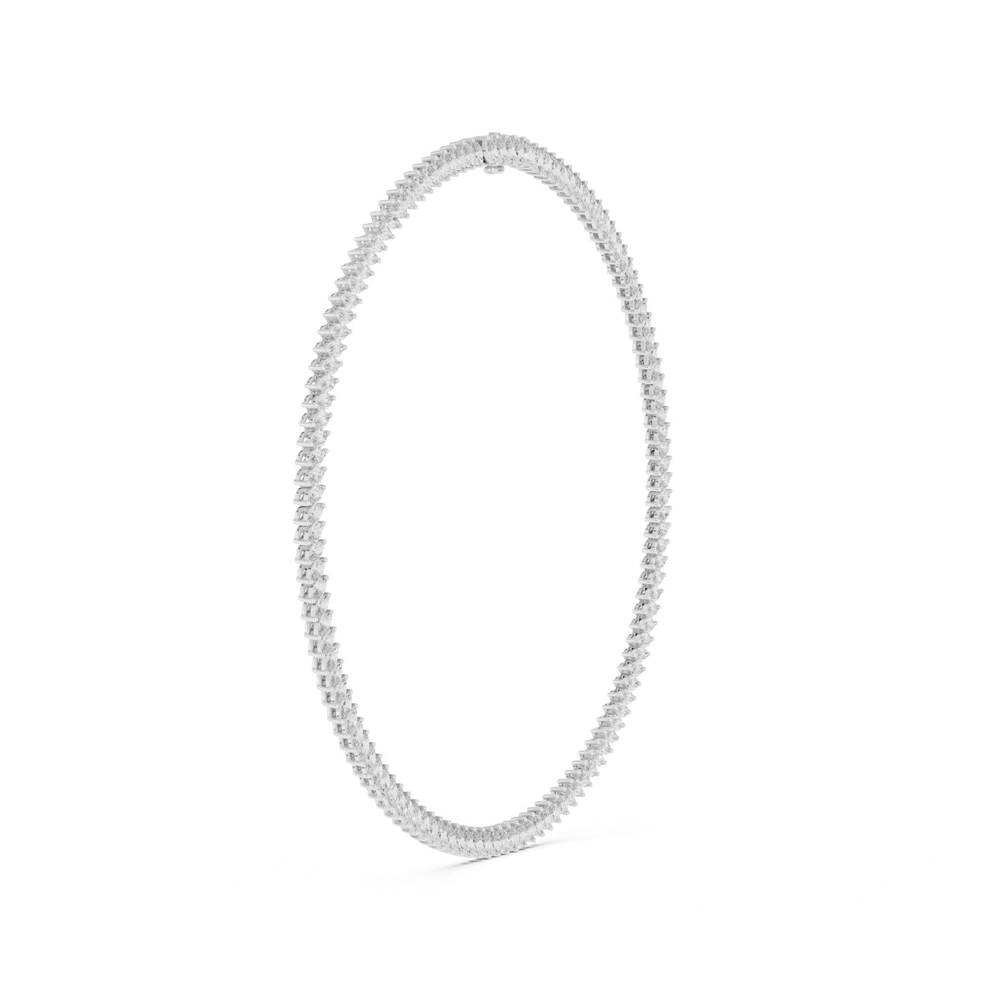 Round Lab Grown Diamond Pave Pendant