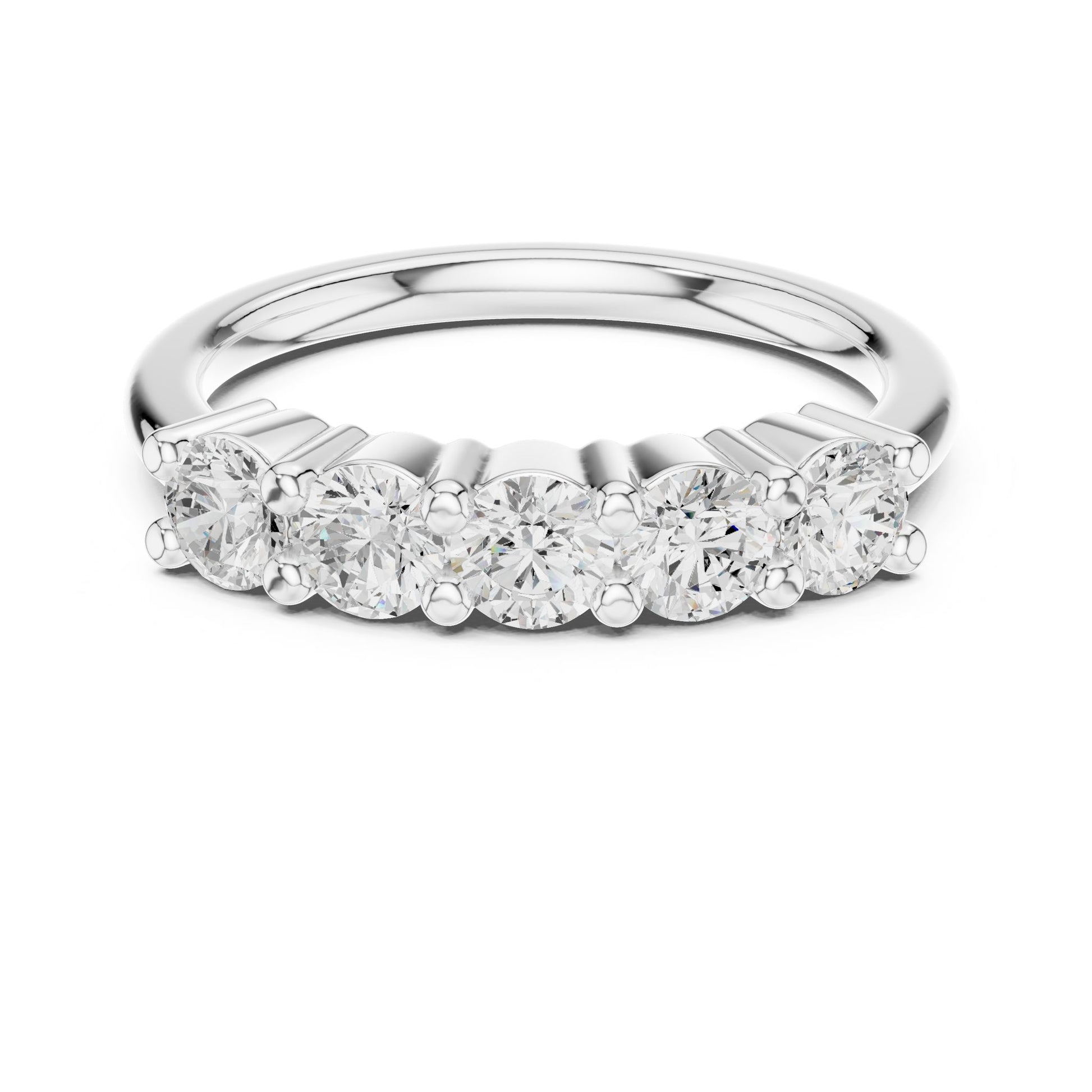 Round Lab Grown Diamond Pave Engagement Ring