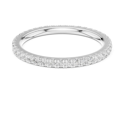Round Lab Grown Diamond Pave Engagement Ring