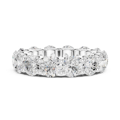 Round Lab Grown Diamond Pave Engagement Ring