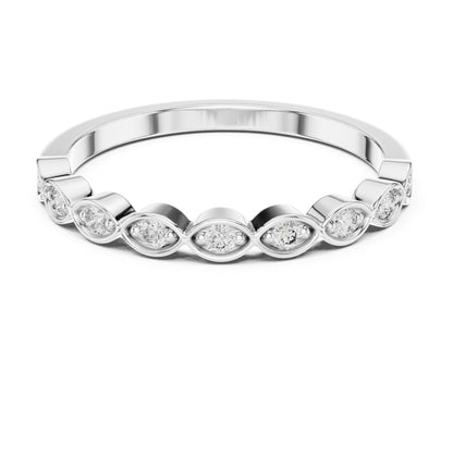 Round Lab Grown Diamond Pave Engagement Ring