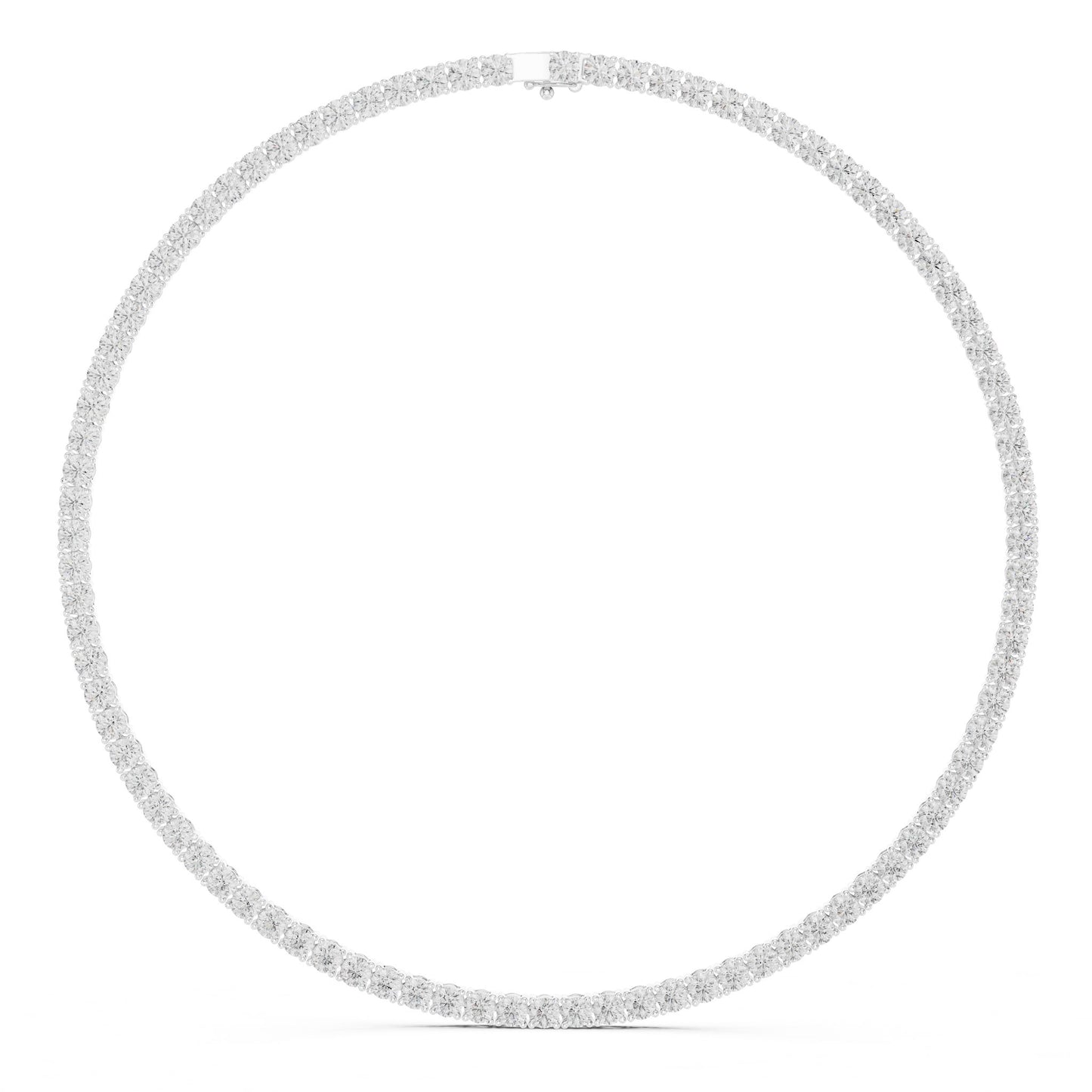 Round Lab Grown Diamond Pave Pendant