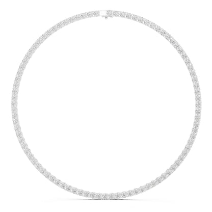Round Lab Grown Diamond Pave Pendant