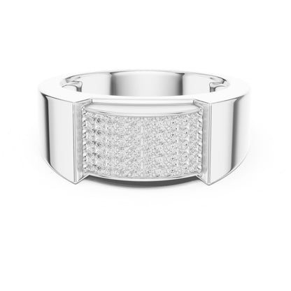 Men's Round Lab Grown Diamond Pave Ring