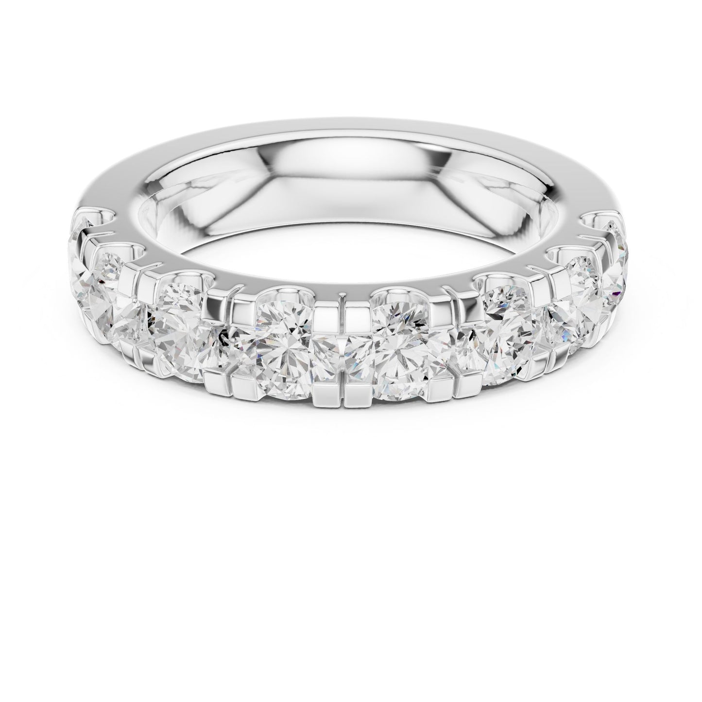 Round Lab Grown Diamond Pave Engagement Ring