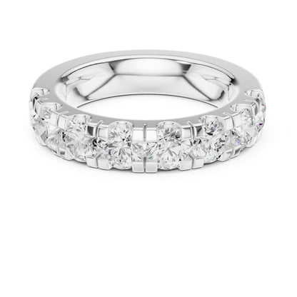 Round Lab Grown Diamond Pave Engagement Ring