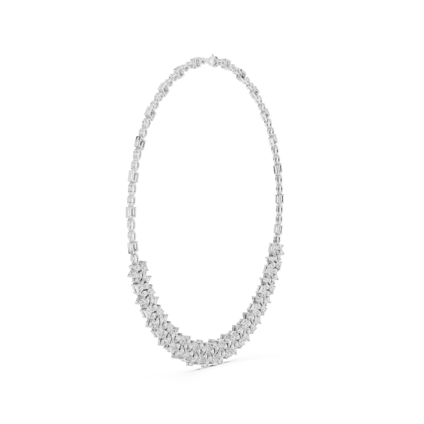 Round Lab Grown Diamond Pave Pendant