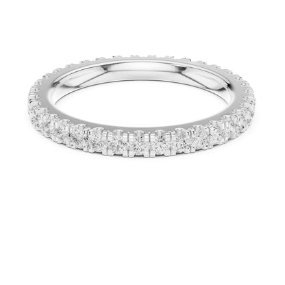 Round Lab Grown Diamond Pave Engagement Ring