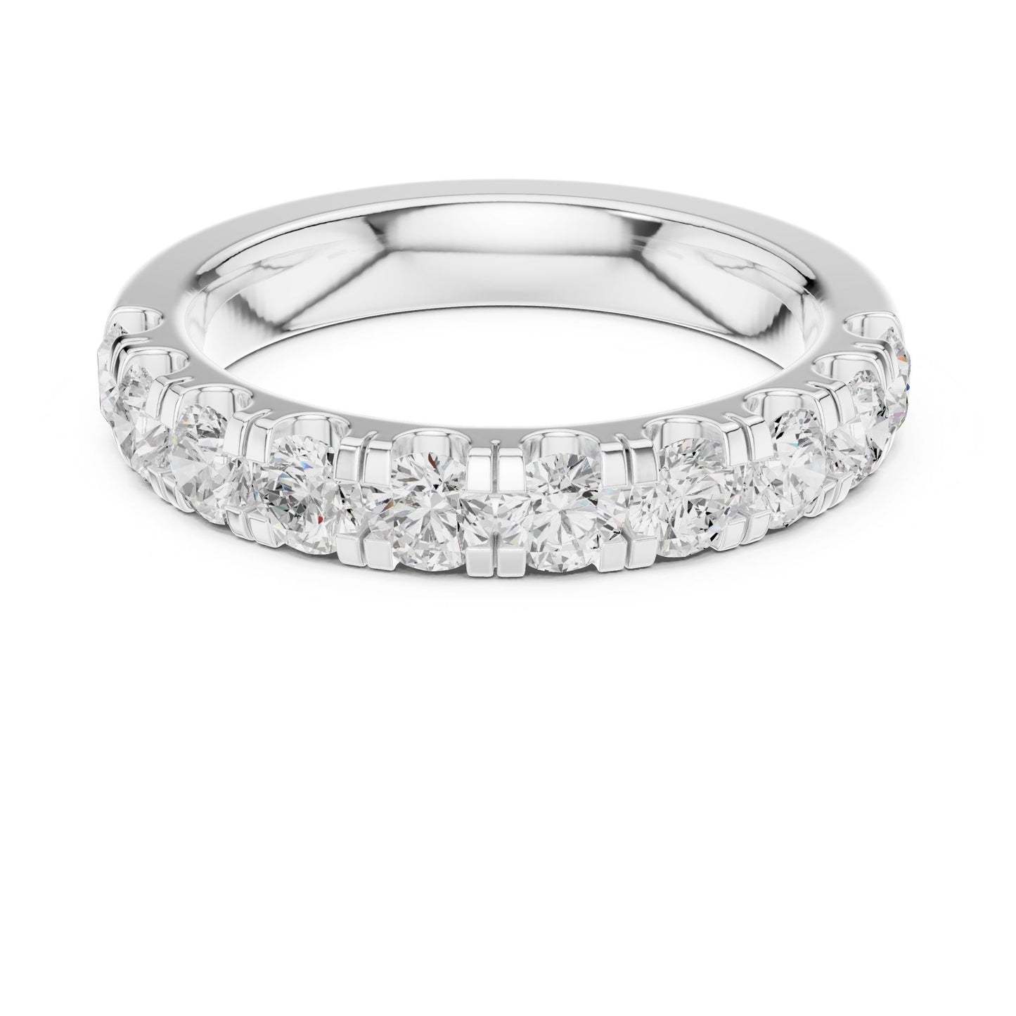Round Lab Grown Diamond Pave Engagement Ring