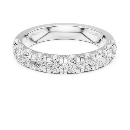 Round Lab Grown Diamond Pave Engagement Ring