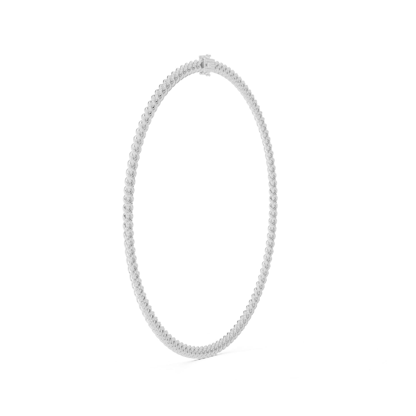 Round Lab Grown Diamond Pave Pendant