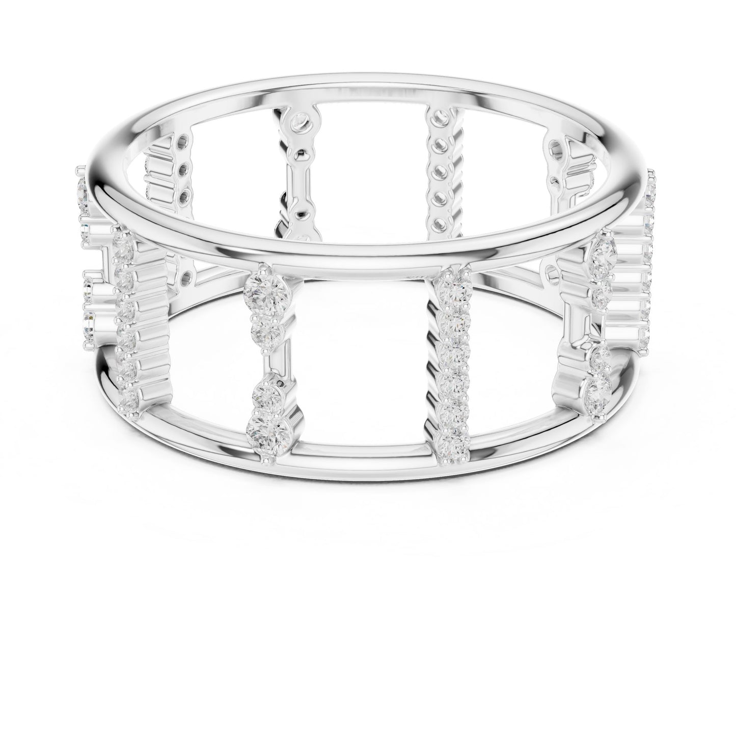 Women's Round Lab Grown Diamond Pave Ring