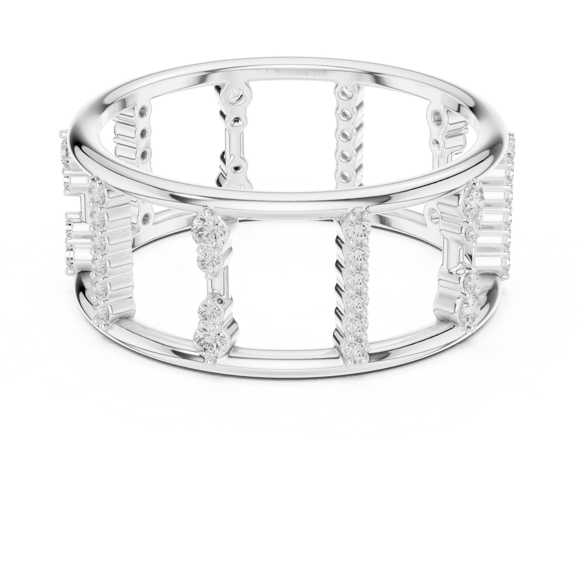 Women's Round Lab Grown Diamond Pave Ring
