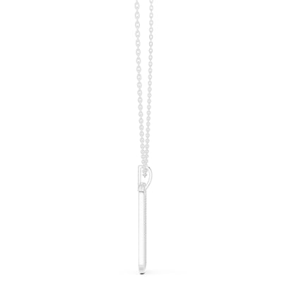 Round Lab Grown Diamond Pave Pendant