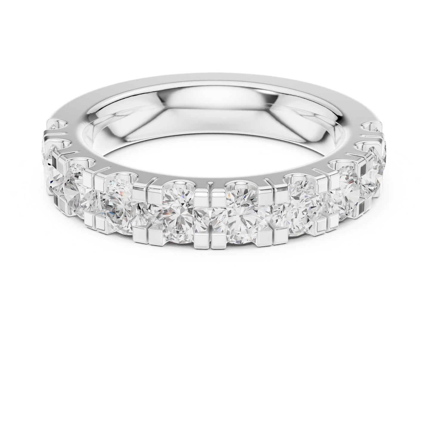 Round Lab Grown Diamond Pave Engagement Ring