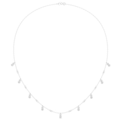 Round Lab Grown Diamond Pave Pendant