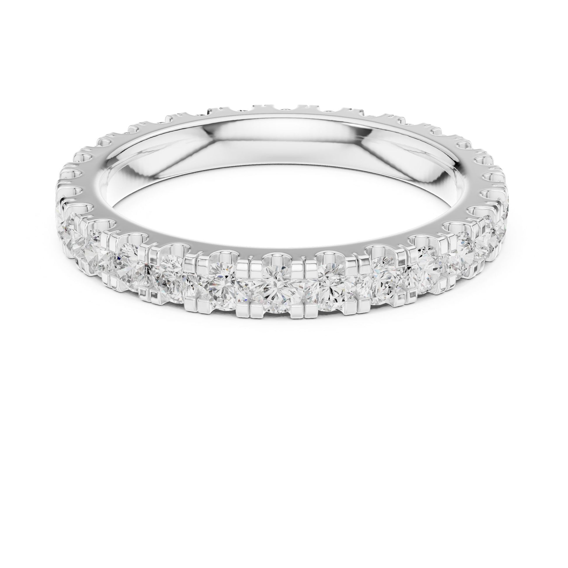 Round Lab Grown Diamond Pave Engagement Ring