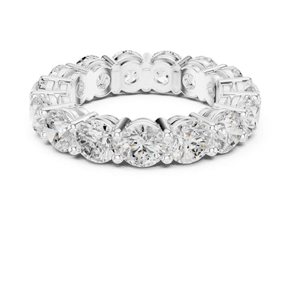Round Lab Grown Diamond Pave Engagement Ring