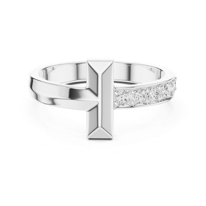 Men's Round Lab Grown Diamond Pave Ring