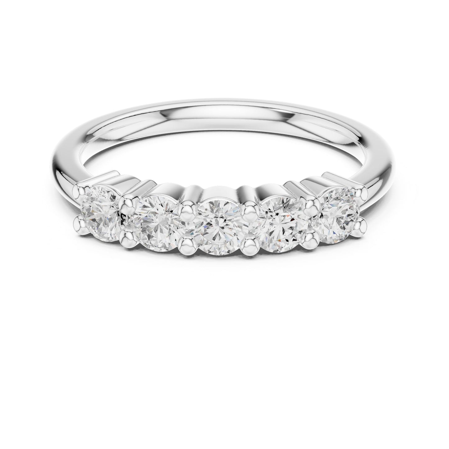 Round Lab Grown Diamond Pave Engagement Ring