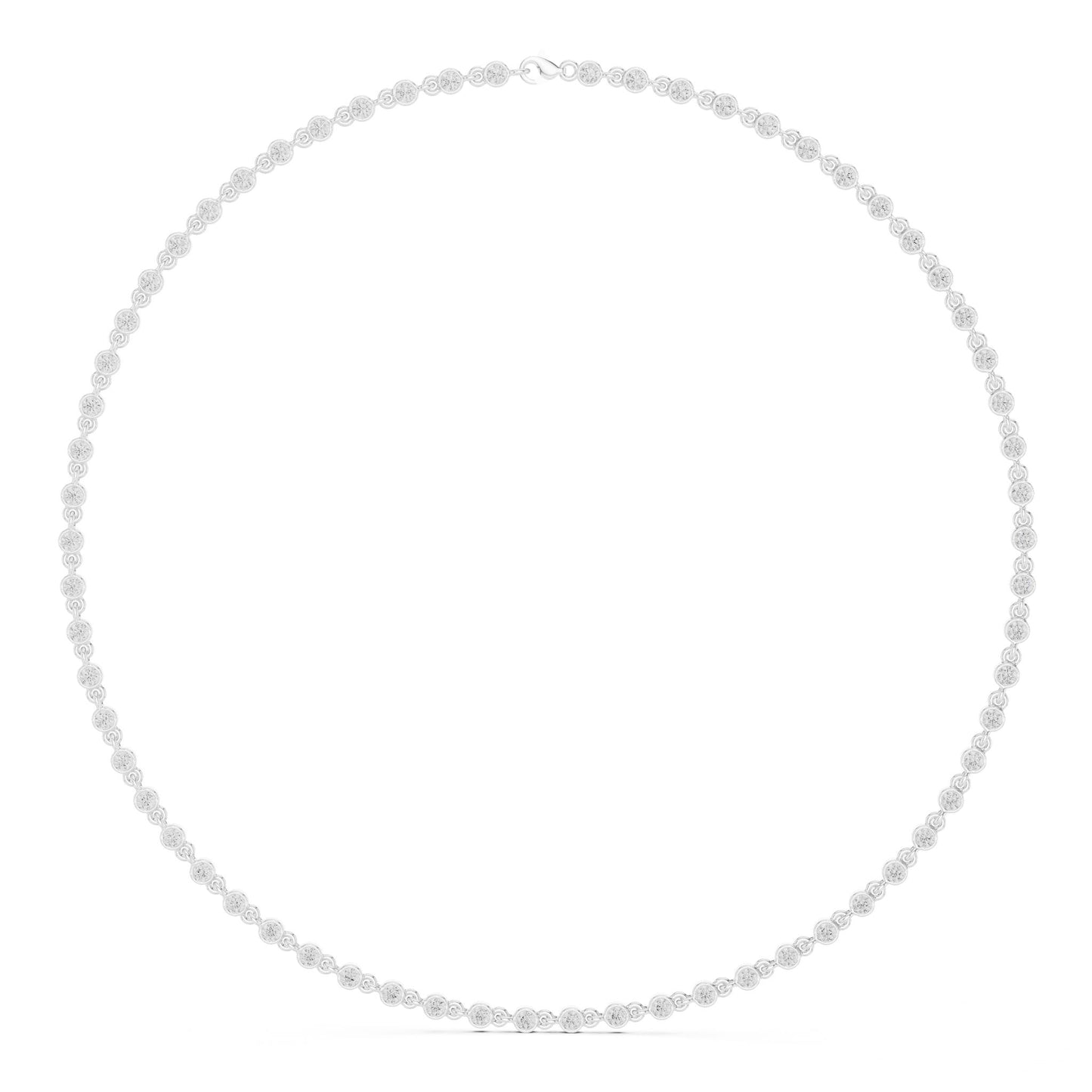 Round Lab Grown Diamond Pave Pendant