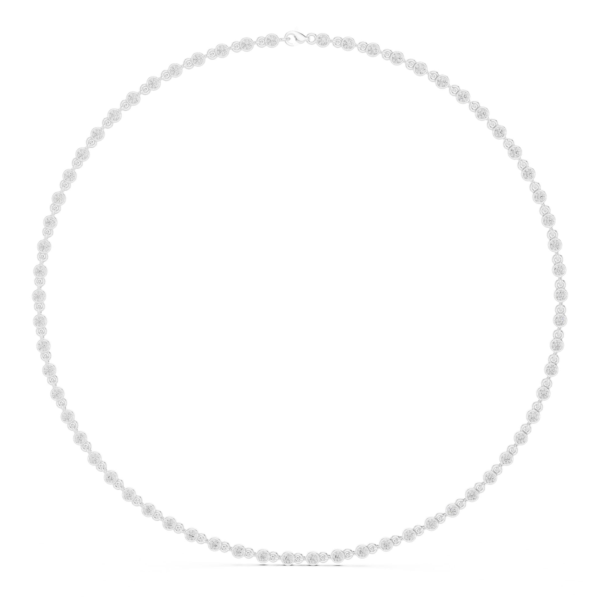 Round Lab Grown Diamond Pave Pendant