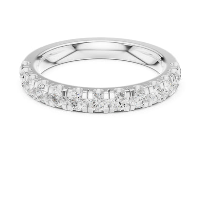 Round Lab Grown Diamond Pave Engagement Ring