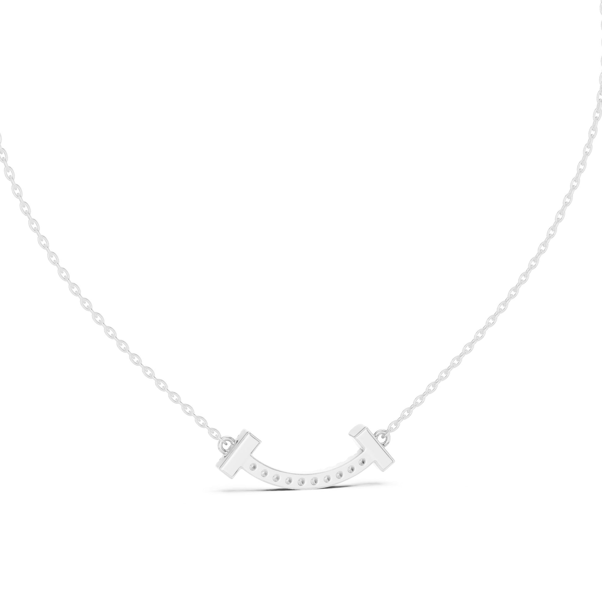 Round Lab Grown Diamond Pave Pendant