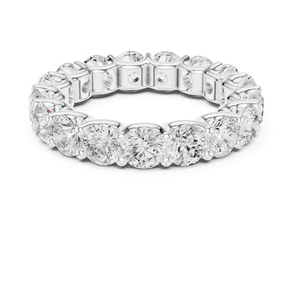 Round Lab Grown Diamond Pave Engagement Ring