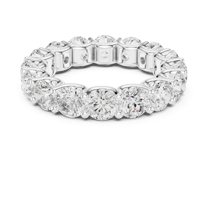 Round Lab Grown Diamond Pave Engagement Ring