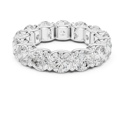 Round Lab Grown Diamond Pave Engagement Ring