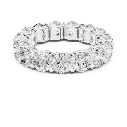 Round Lab Grown Diamond Pave Engagement Ring
