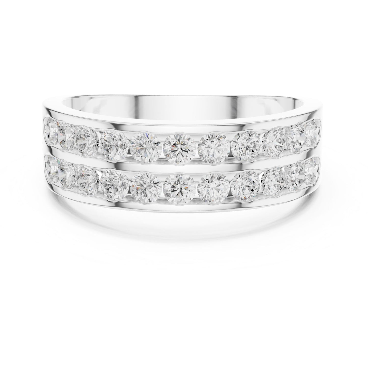 Men's Round Lab Grown Diamond Pave Ring
